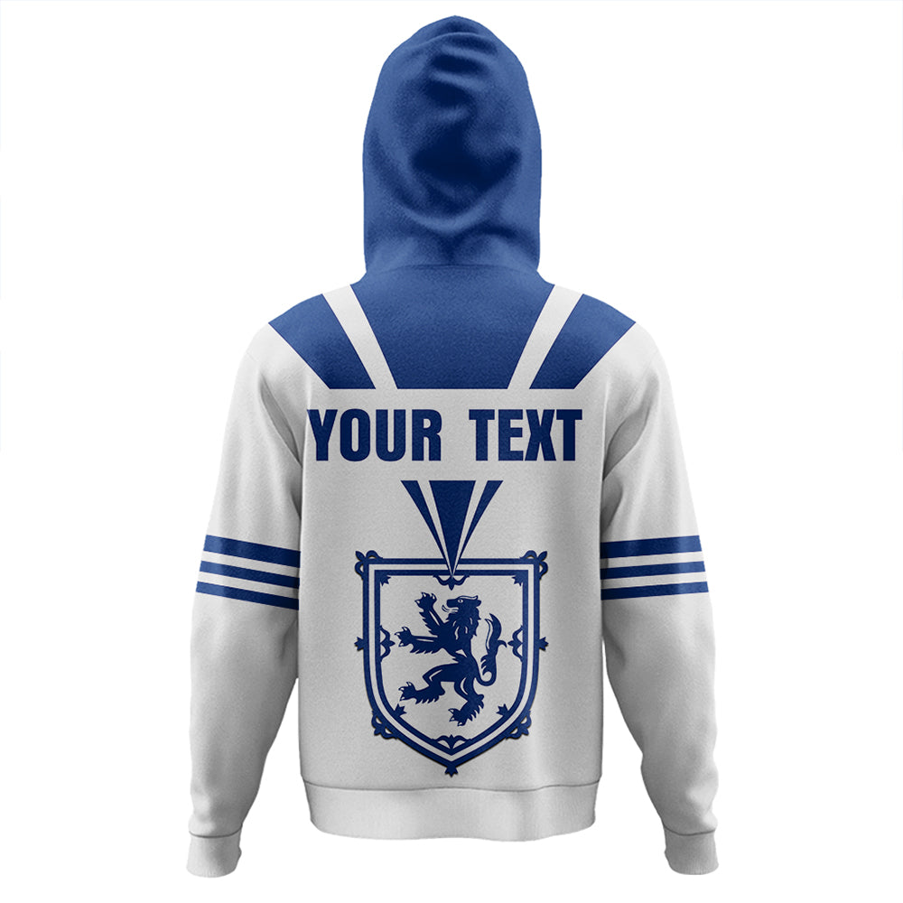 Custom Scotland Royal Blue Zip Hoodie RLT12 - Wonder Print Shop