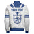 ( Custom Personalized ) Scotland Royal Blue Sleeve Zip Bomber Jacket RLT12 - Wonder Print Shop