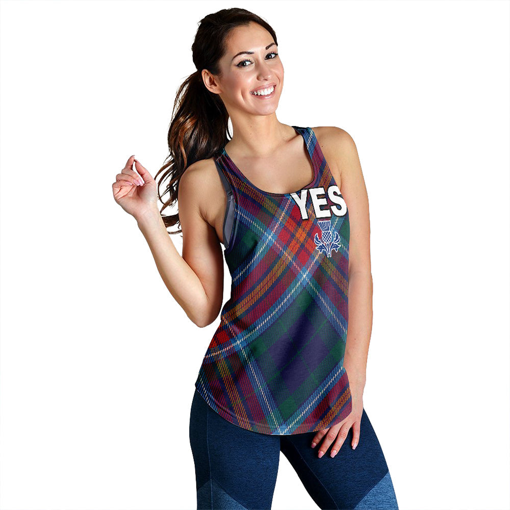 scotland-tartan-yes-racerback-tank