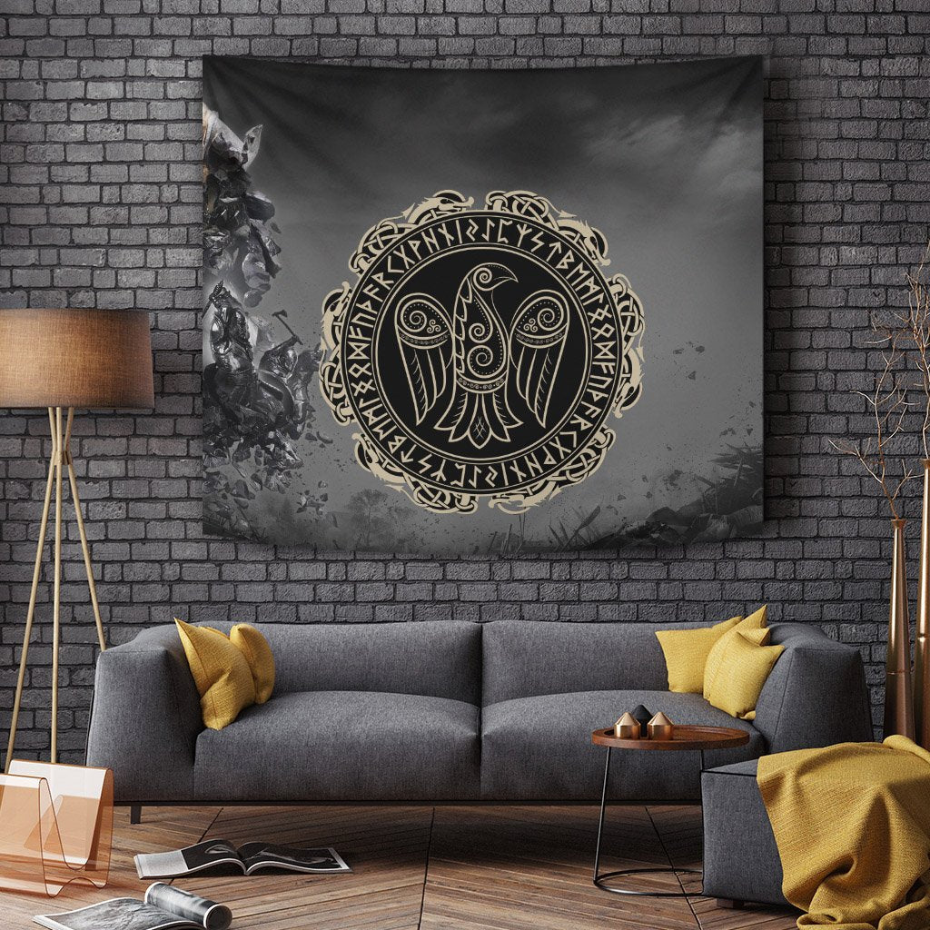 Viking Tapestry - Raven Of Viking RLT12 - Wonder Print Shop