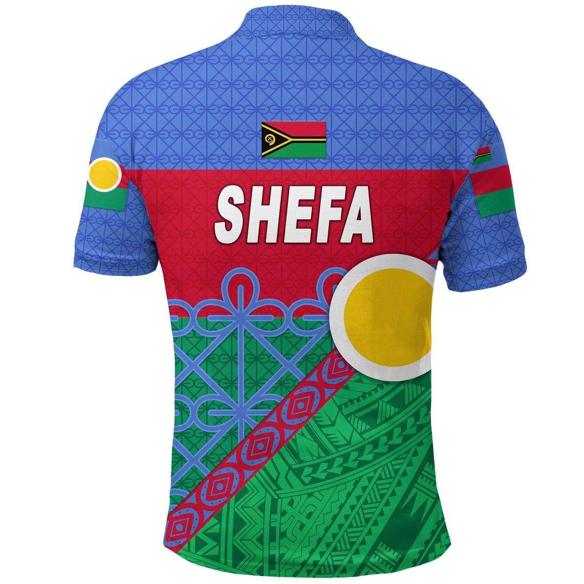 Shefa Province Polo Shirt Vanuatu Pattern Unique Style LT8 - Wonder Print Shop