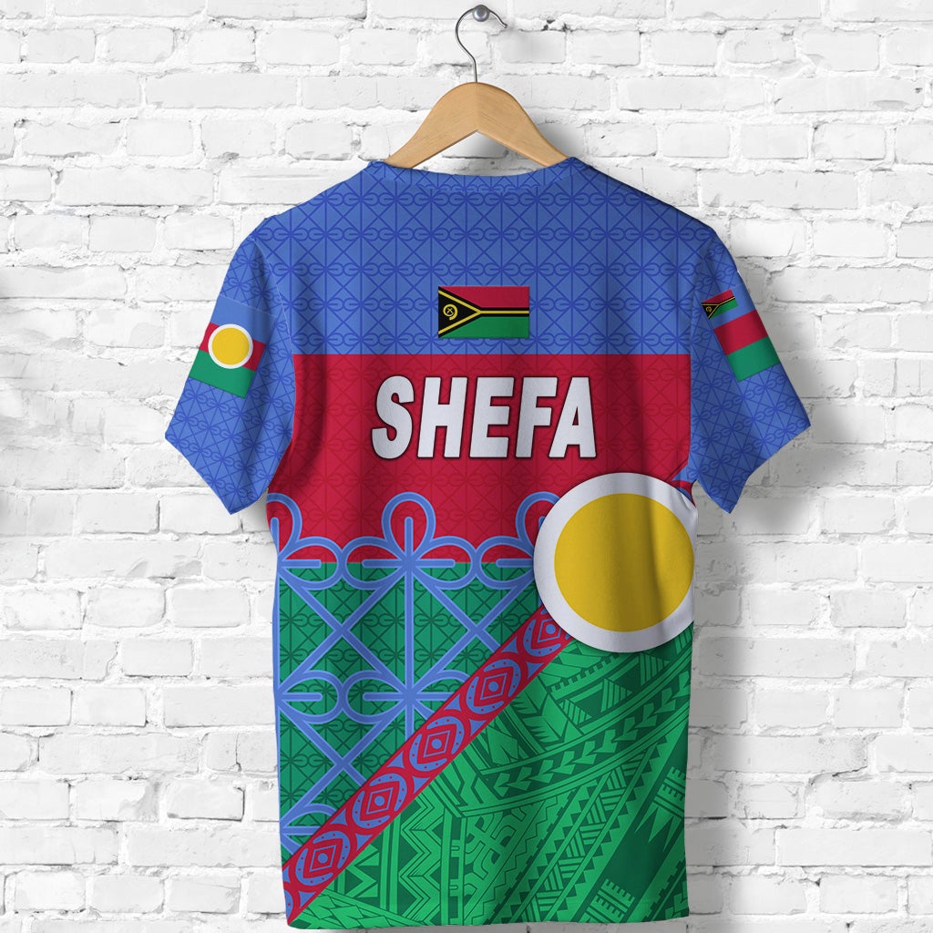 Custom Shefa Province T Shirt Vanuatu Pattern Unique Style LT8 - Wonder Print Shop