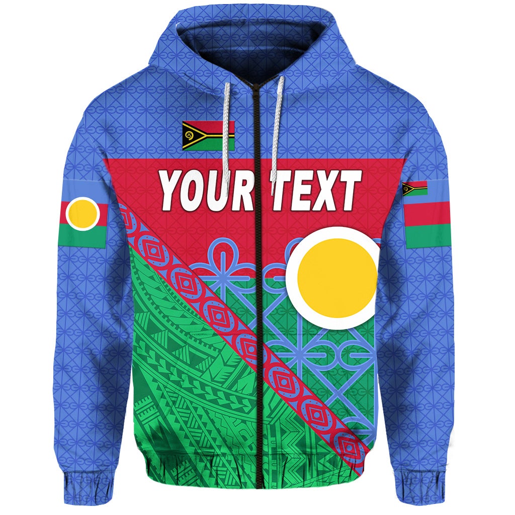 Custom Shefa Province Zip Hoodie Vanuatu Pattern Unique Style LT8 - Wonder Print Shop