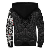 Custom Viking Sherpa Hoodie - Dragon Tattoo RLT12 - Wonder Print Shop