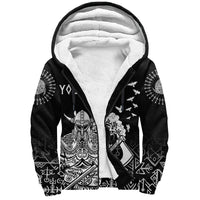 Custom Viking Warrior Sherpa Hoodie - Celtic Tree RLT12 - Wonder Print Shop