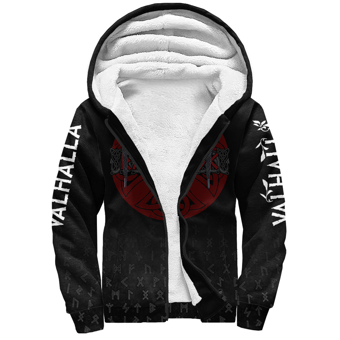 Viking Ragnarok Sherpa Hoodie RLT12 - Wonder Print Shop
