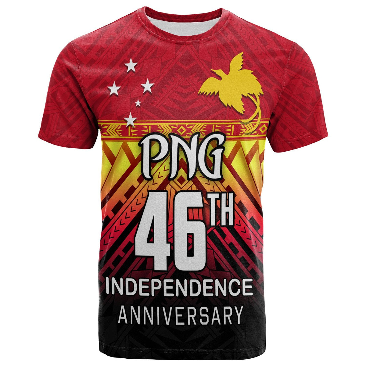 Papua New Guinea 46Th Independence Anniversary T Shirt Lt4 - Wonder Print Shop