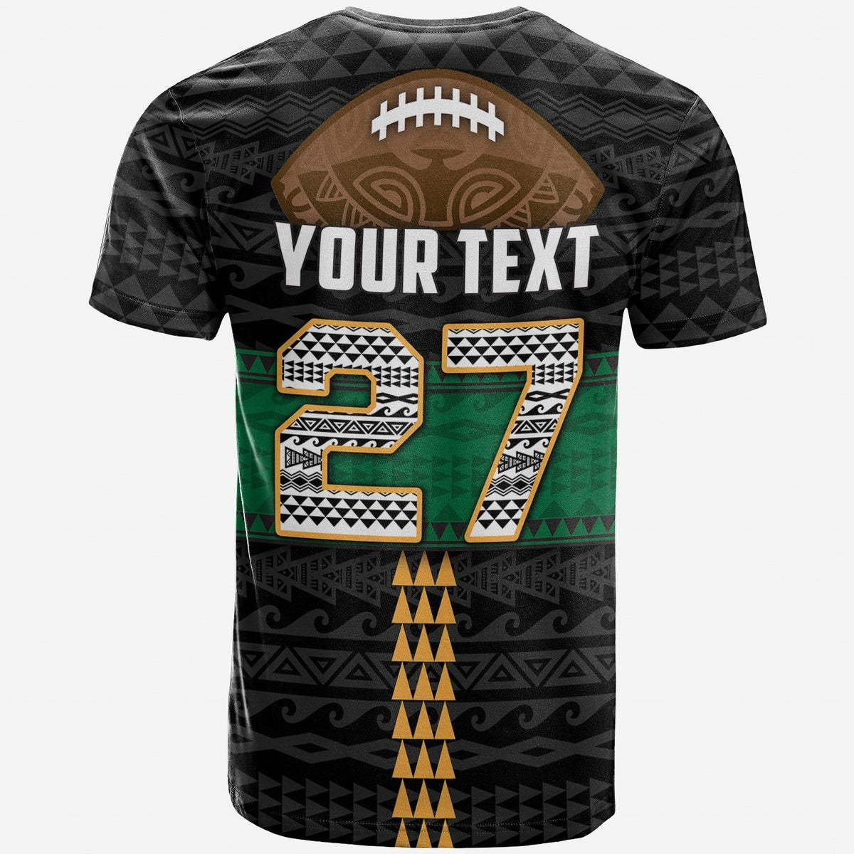 Custom Polynesian Bowl T Shirt Custom Text And Number LT4 - Wonder Print Shop