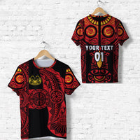 Custom Marquesas Islands T Shirt Marquesan Tattoo Original Style Red LT8 - Wonder Print Shop
