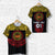 Custom Marquesas Islands T Shirt Marquesan Tattoo Simplified Version Yellow LT8 - Wonder Print Shop