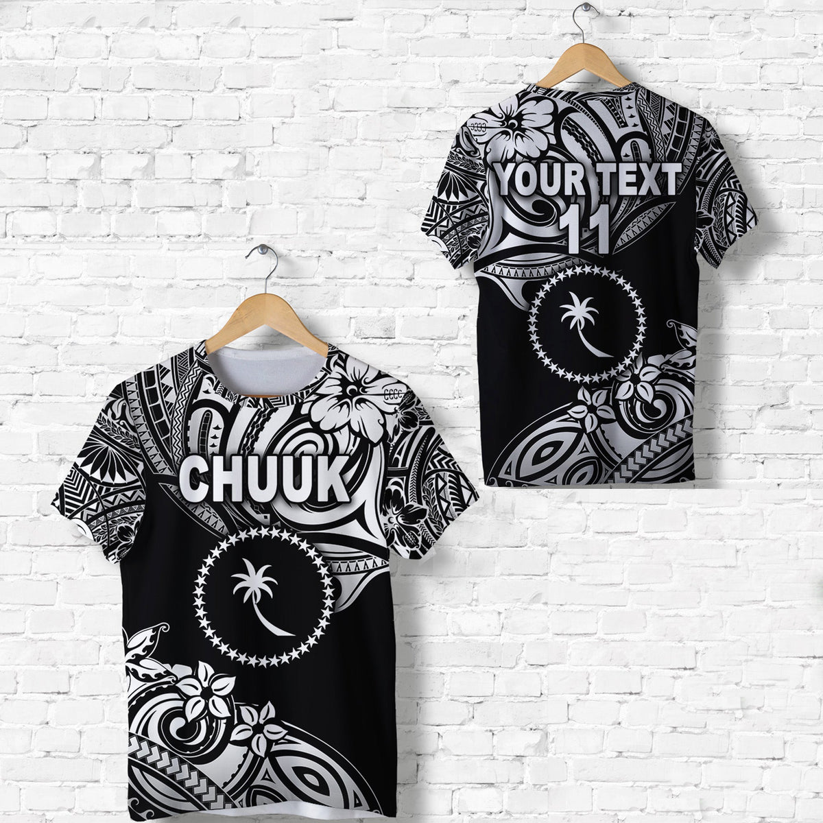 Custom FSM Chuuk T Shirt Unique Vibes Black LT8 - Wonder Print Shop