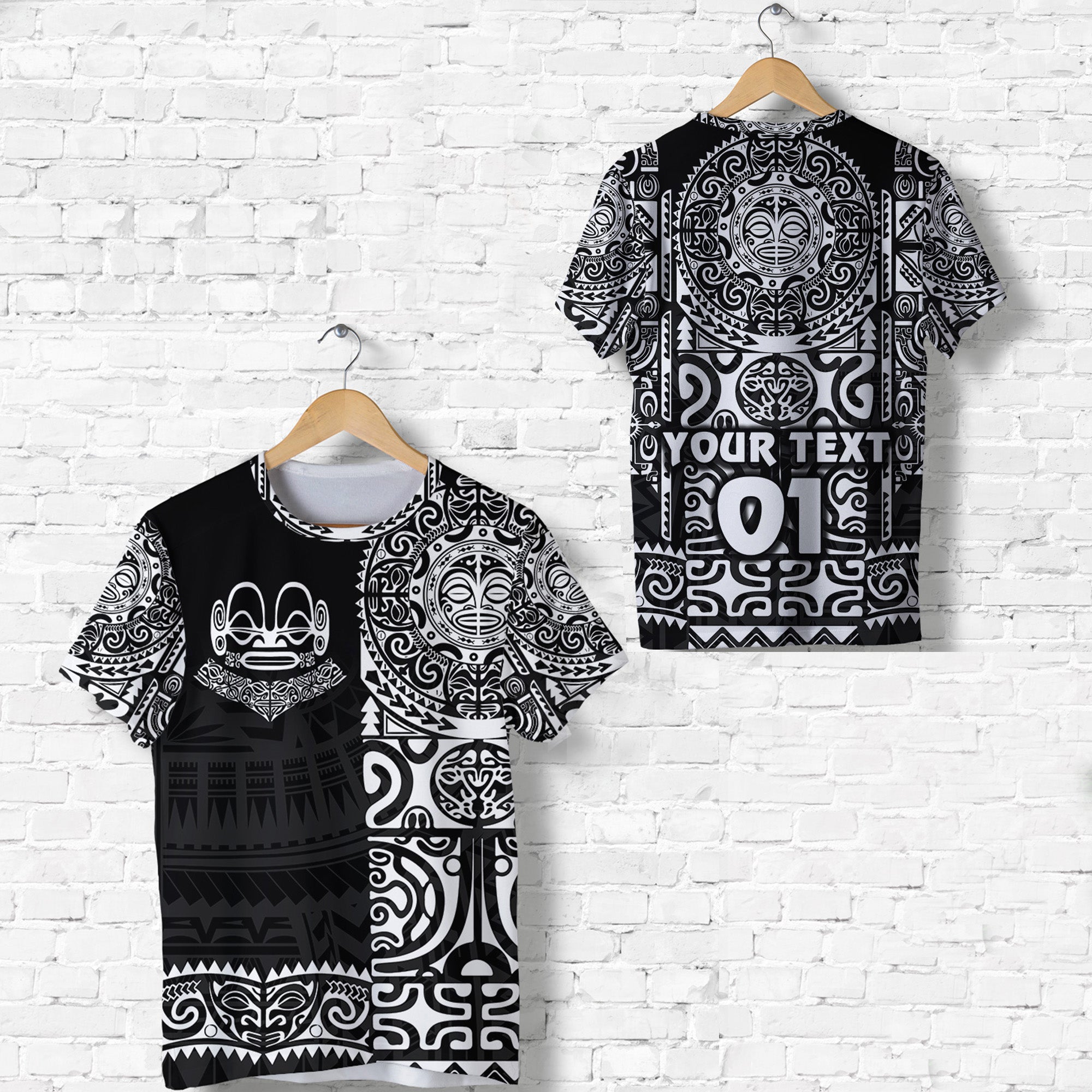 Custom Marquesas Islands T Shirt Marquesan Tattoo Unique Style Black LT8 - Wonder Print Shop