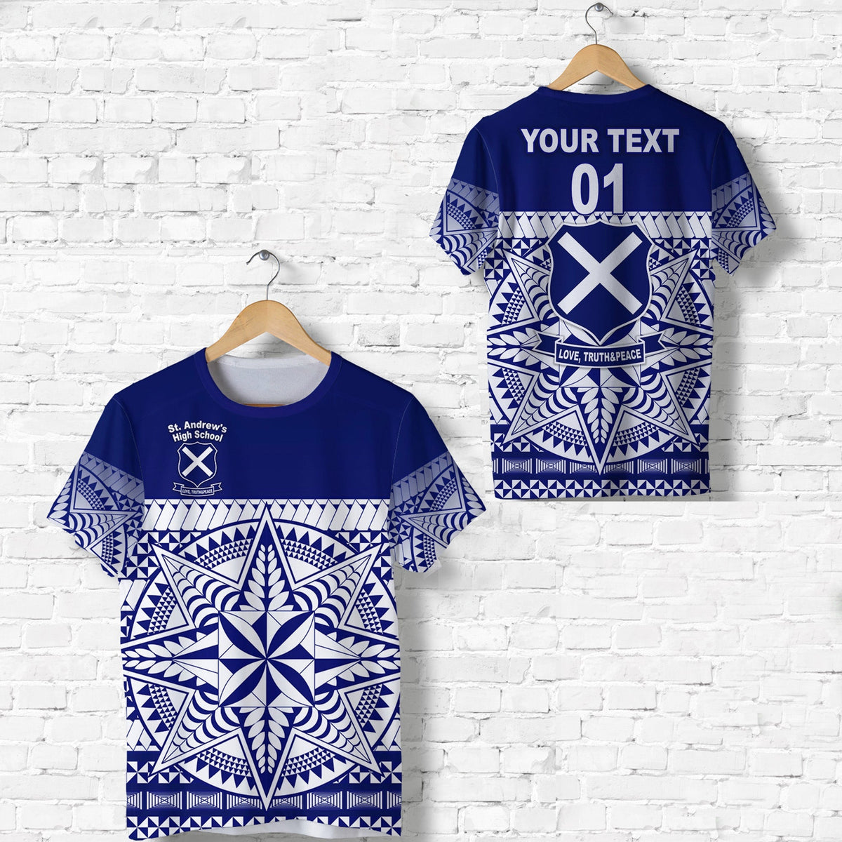 Custom St. Andrews High School T Shirt Simplified Version LT8 - Wonder Print Shop