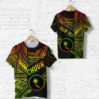 Custom FSM Chuuk T Shirt Happy Independence Day Original Vibes Reggae LT8 - Wonder Print Shop