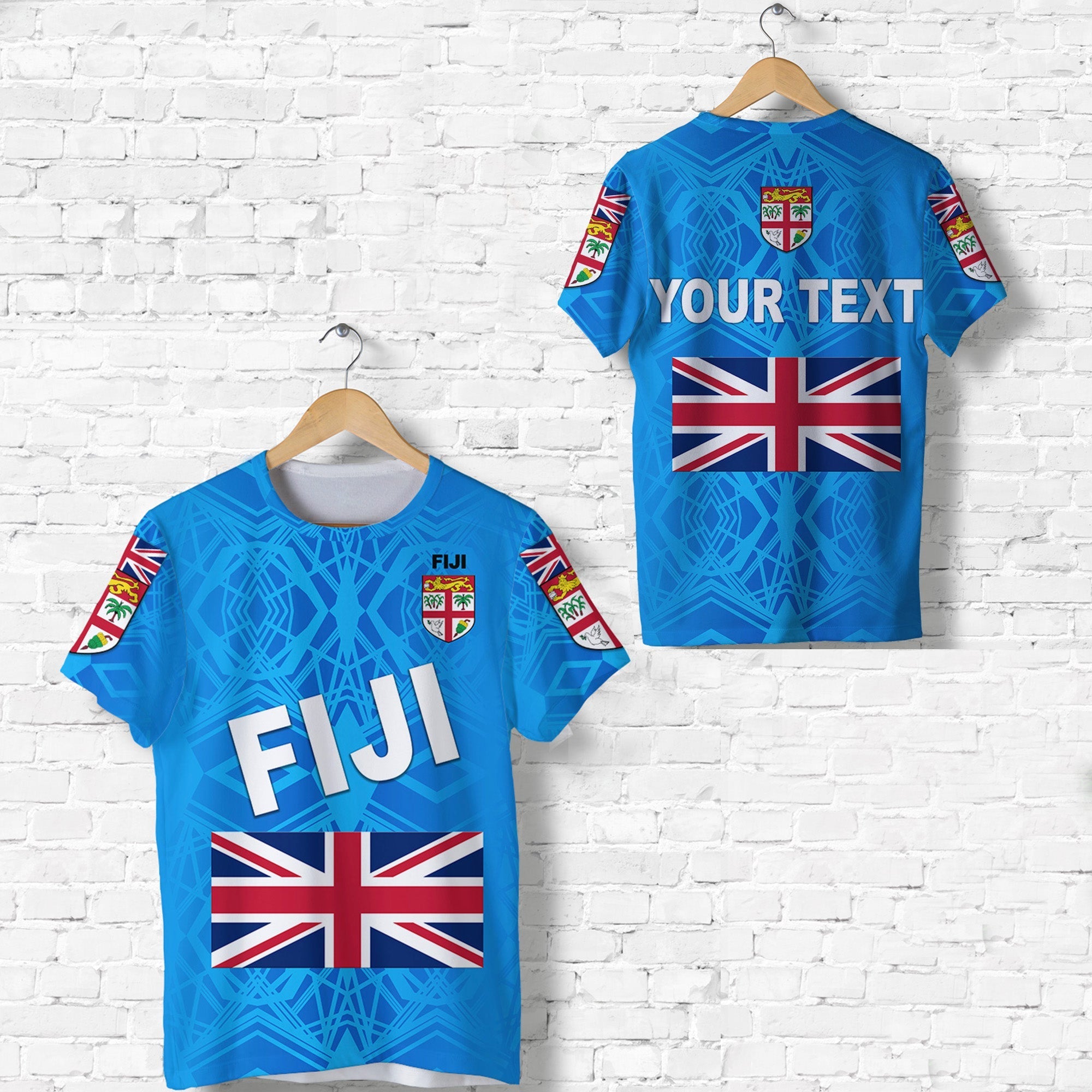 Custom Fiji Day T Shirt Flag Vibes LT8 - Wonder Print Shop