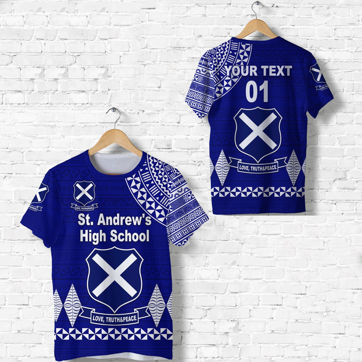 Custom St. Andrews High School T Shirt Simple Style LT8 - Wonder Print Shop
