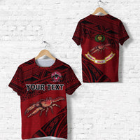 Custom Fiji Rewa Rugby Union T Shirt Special Version Red No.1 LT8 - Wonder Print Shop