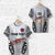 Custom Fiji Rewa Rugby Union T Shirt Tapa Style White LT8 - Wonder Print Shop