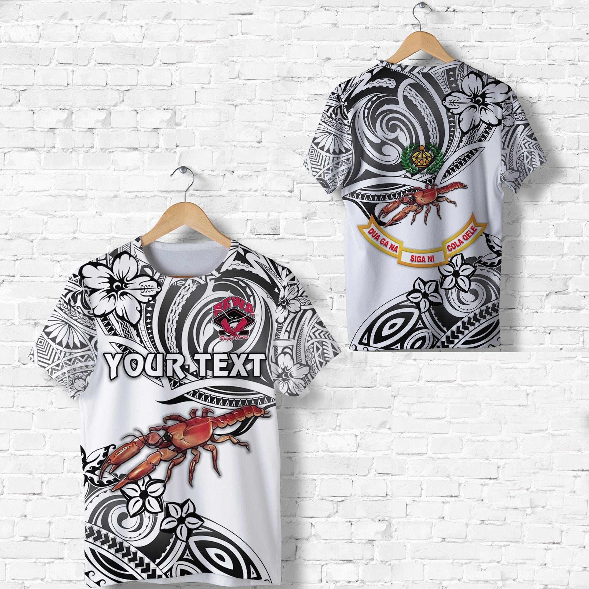 Custom Fiji Rewa Rugby Union T Shirt Unique Vibes White LT8 - Wonder Print Shop