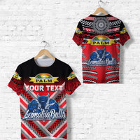 Custom Mate MaA Tonga T Shirt Leimatua Bulls Creative Style Red LT8 - Wonder Print Shop