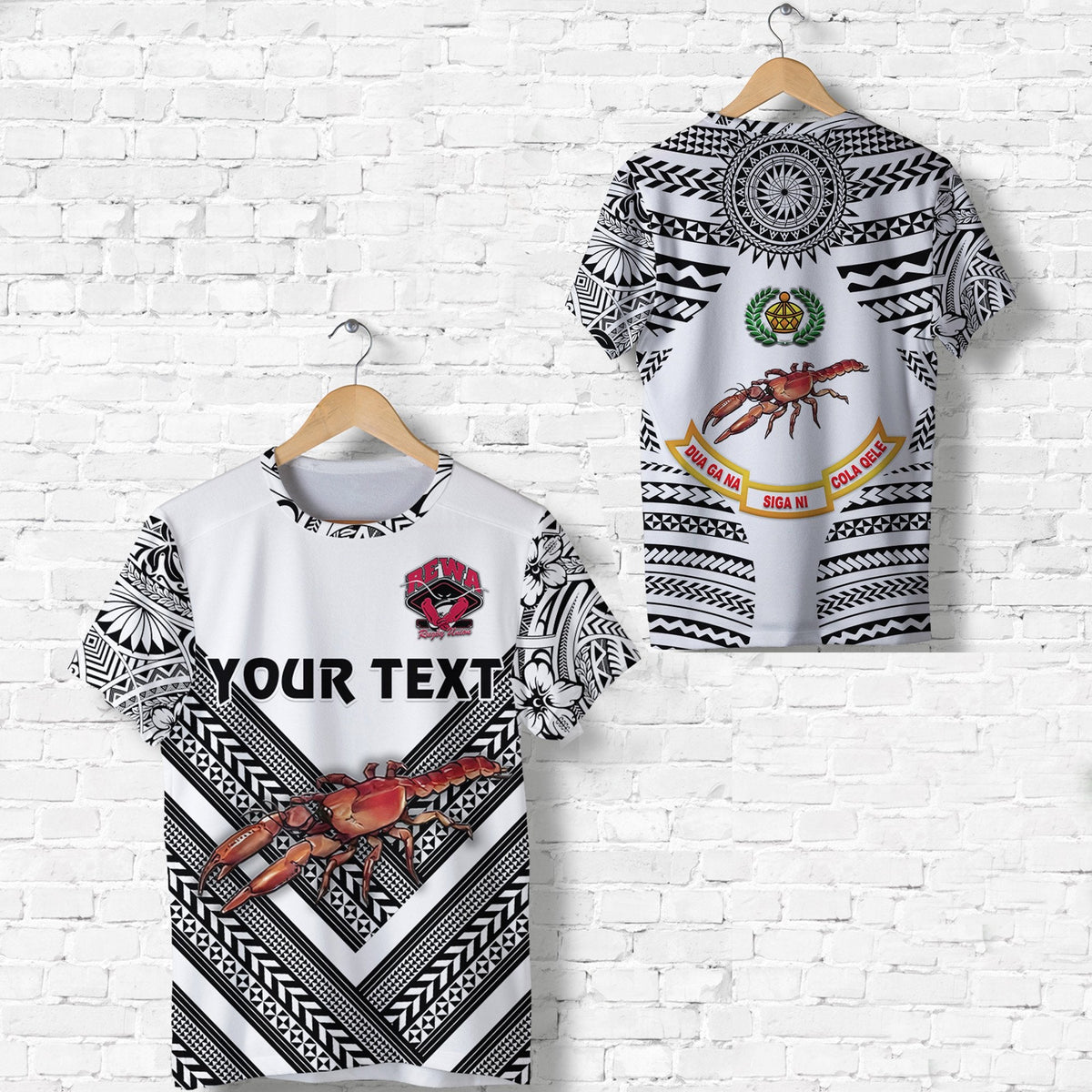 Custom Fiji Rewa Rugby Union T Shirt Creative Style White LT8 - Wonder Print Shop