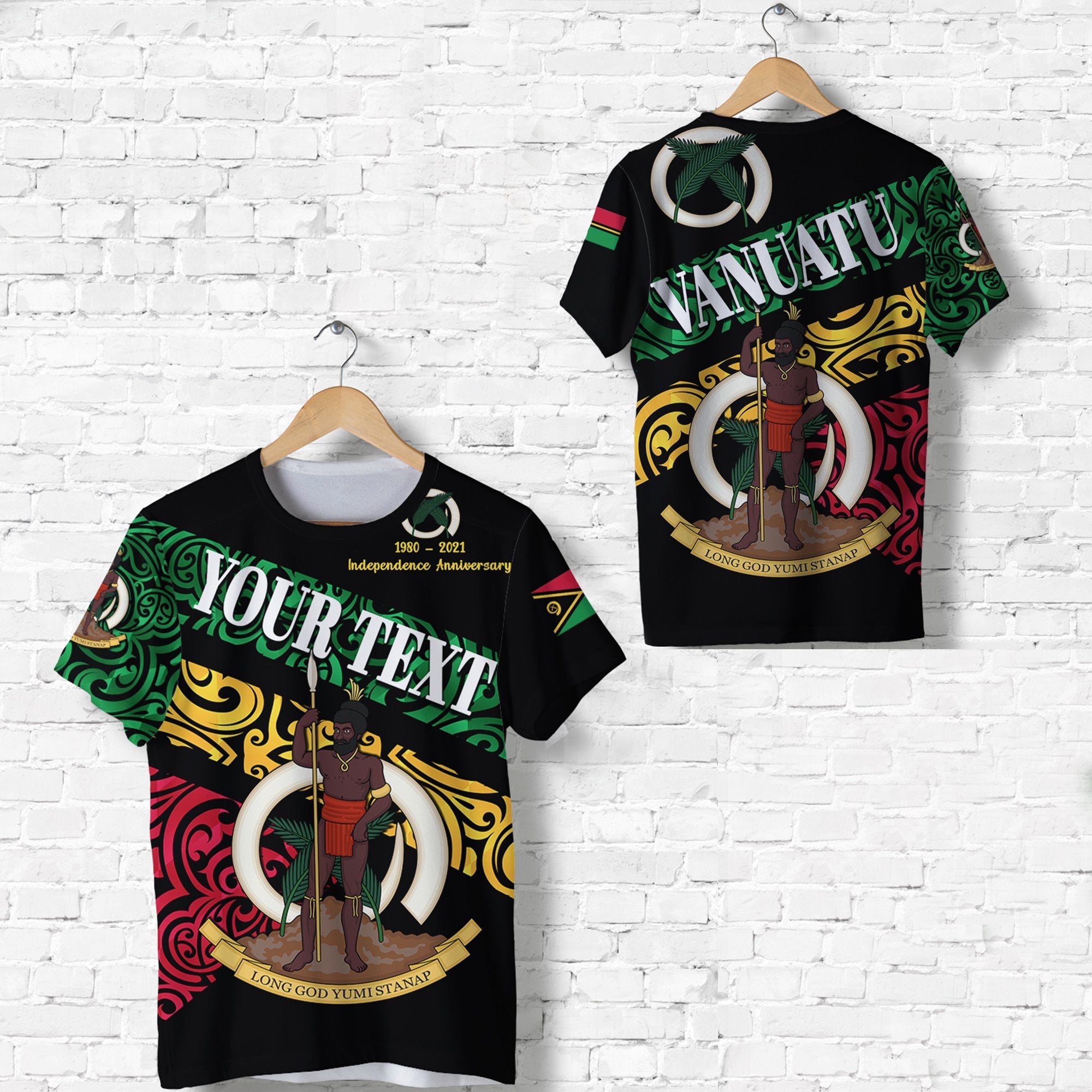 Custom Vanuatu Special Independence Anniversary T Shirt Sporty Style LT8 - Wonder Print Shop