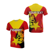 Custom Wonder Print Shop Tigray T Shirt Tigray Flag And Lion LT6 - Wonder Print Shop