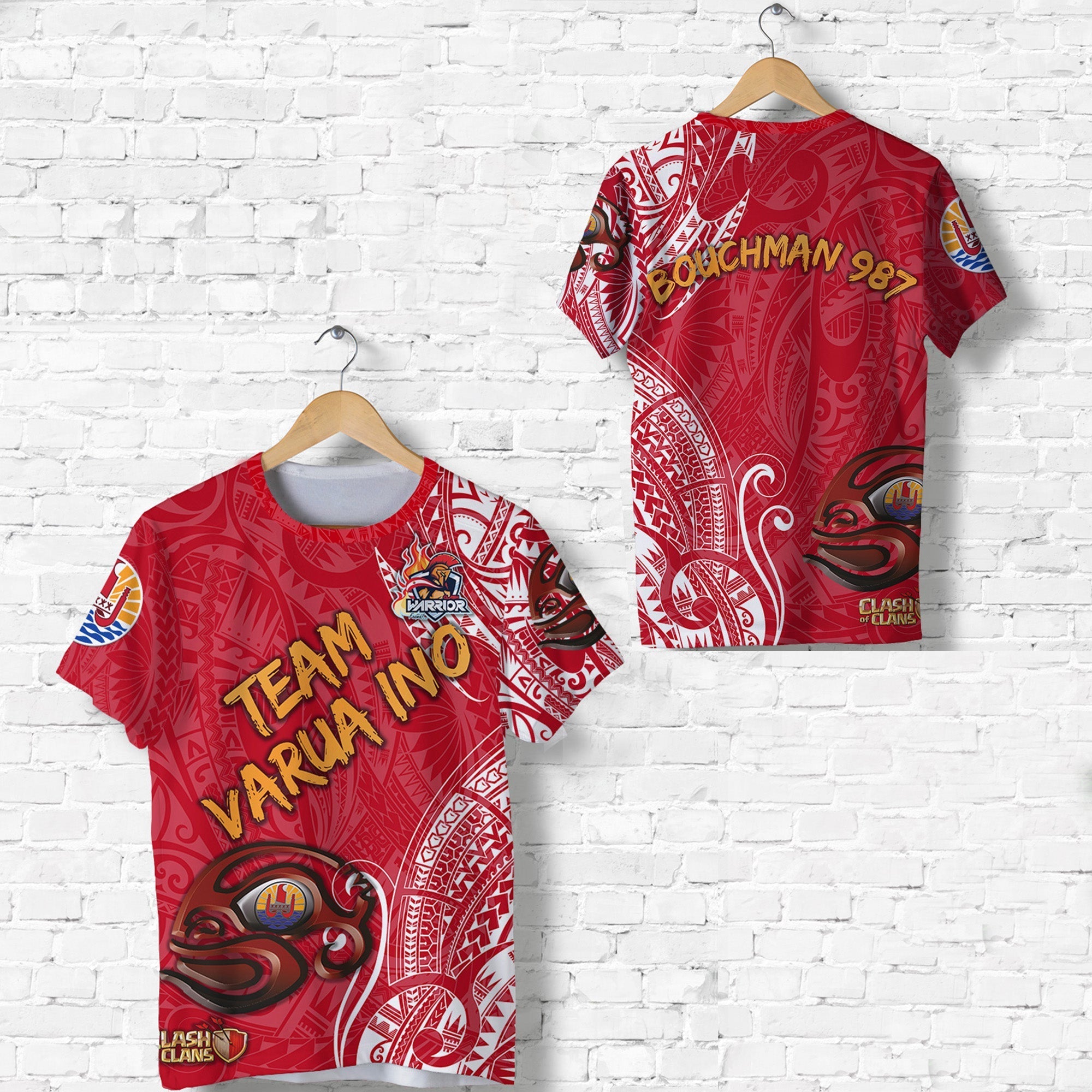 Bouchman 987 Number 13 CW Tahiti PC T Shirt Team Varua Ino Original 005 LT8 - Wonder Print Shop