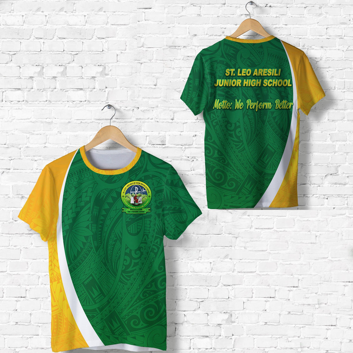 St. Leo Aresili Junior High School T Shirt Simplified Version LT8 - Wonder Print Shop
