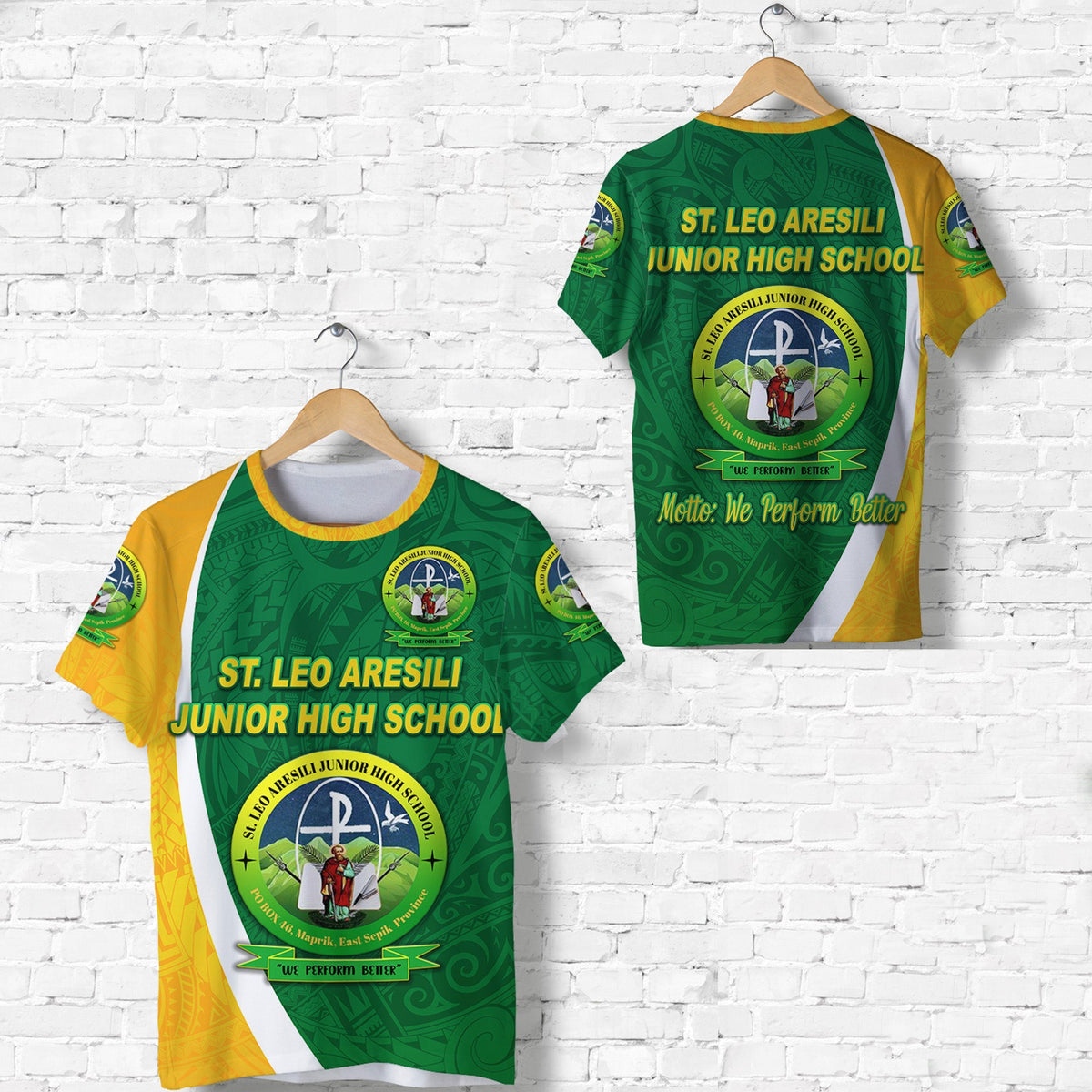 St. Leo Aresili Junior High School T Shirt Simple Style LT8 - Wonder Print Shop