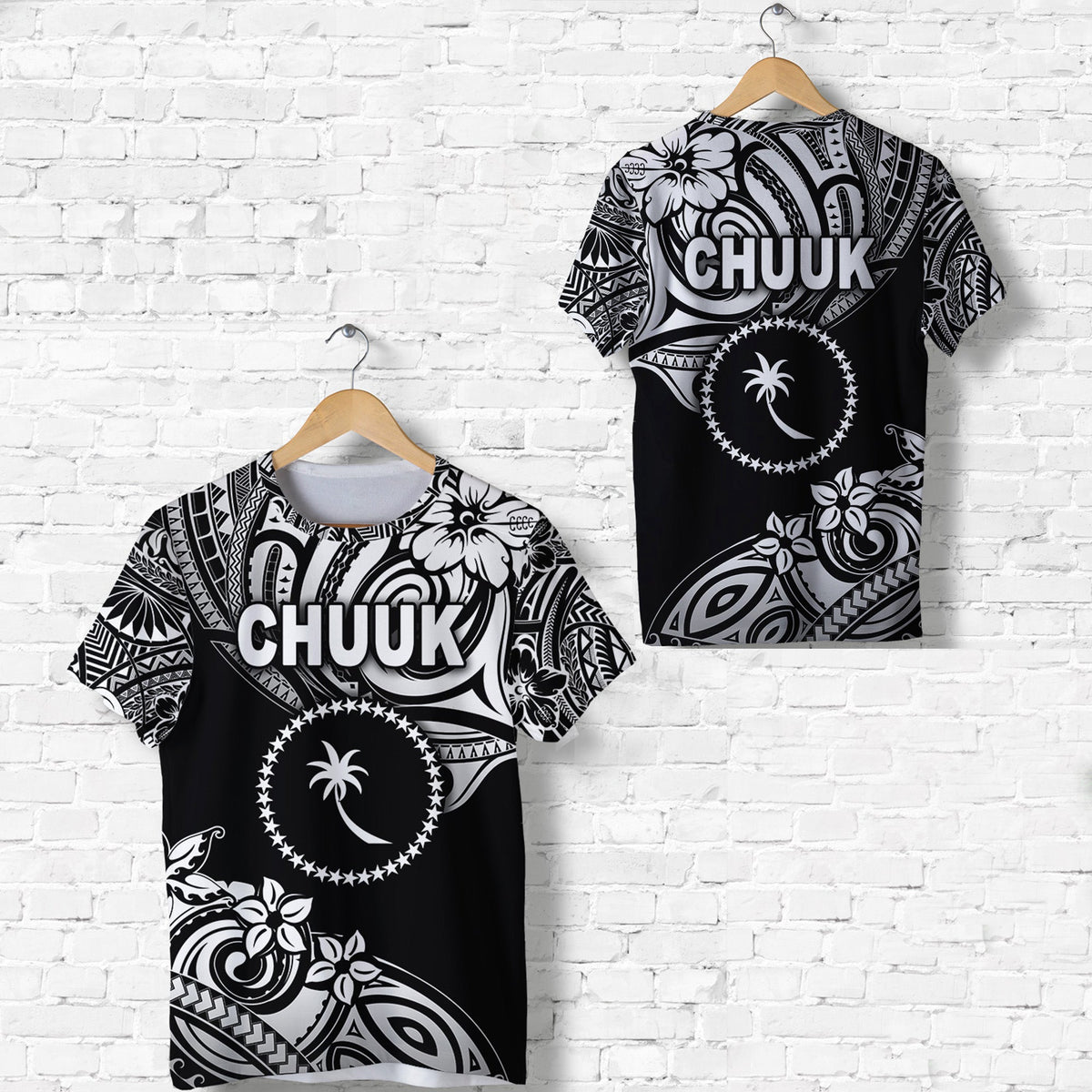 FSM Chuuk T Shirt Unique Vibes Black LT8 - Wonder Print Shop