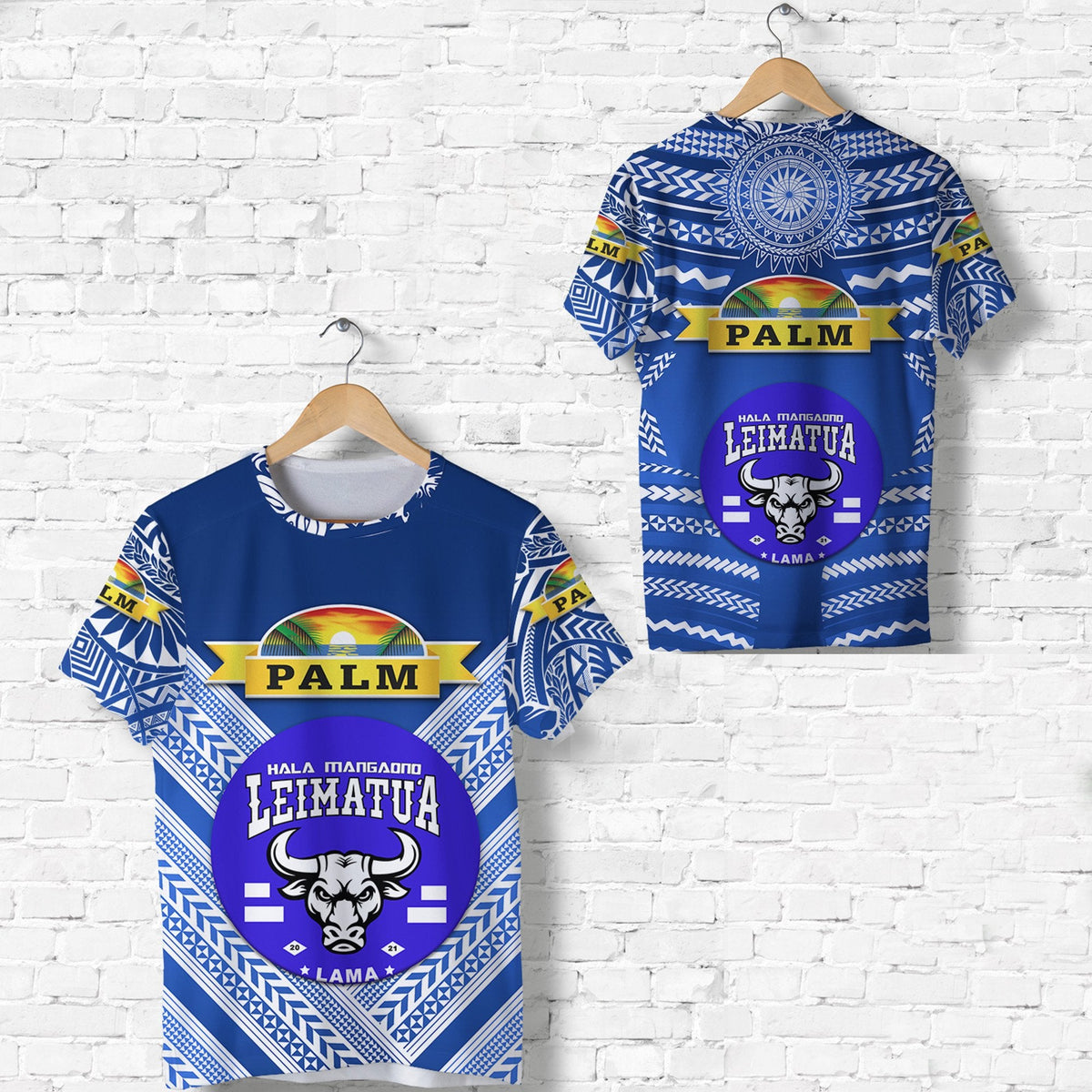 Mate MaA Tonga T Shirt LeimatuA Bulls Creative Style Blue No.1 Lt8 - Wonder Print Shop