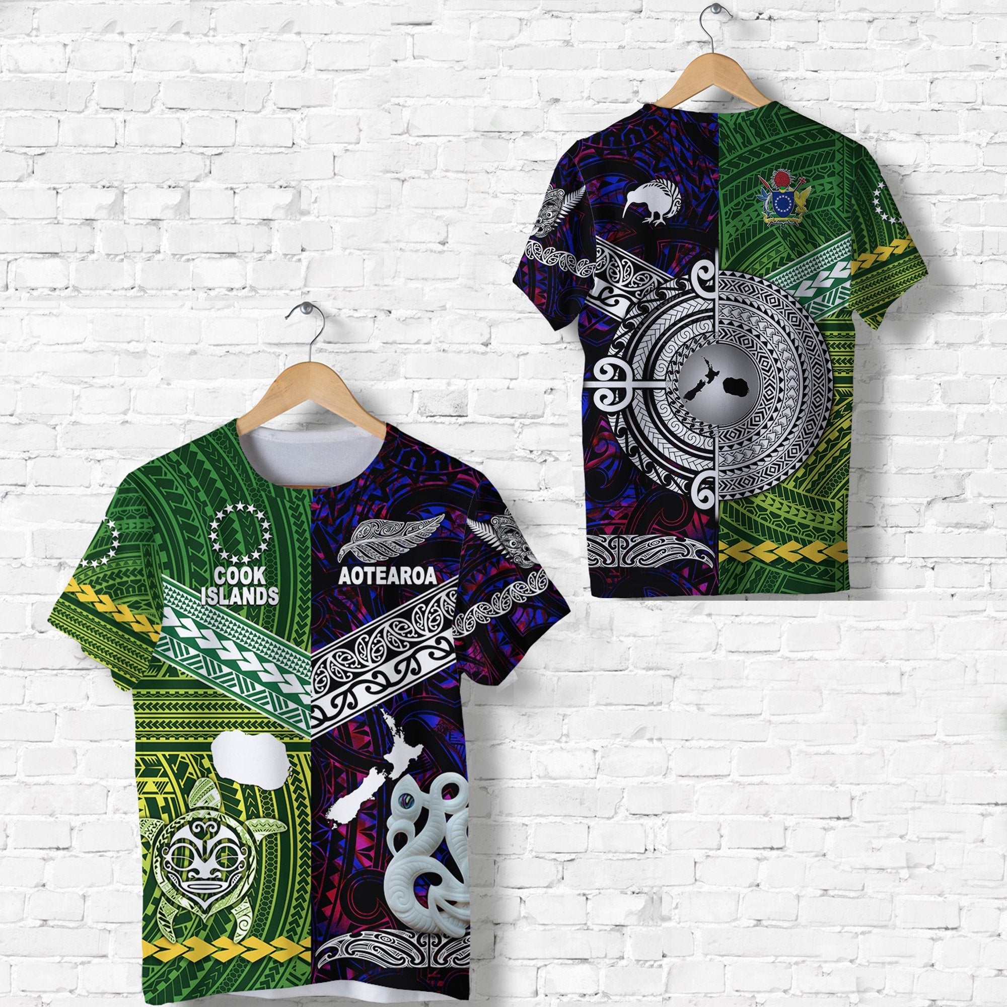 New Zealand Maori Aotearoa T Shirt Cook Islands Together Purple Lt8 - Wonder Print Shop