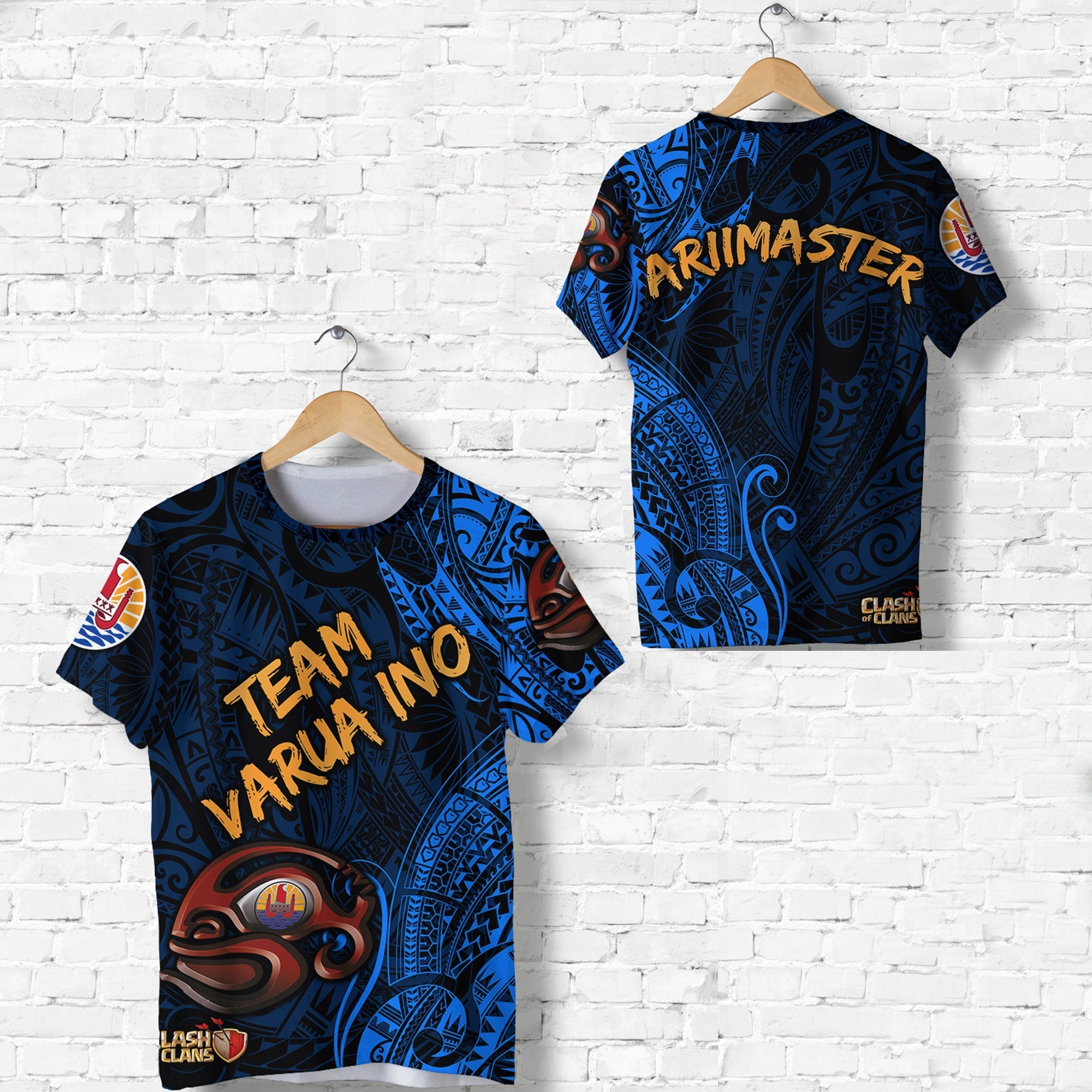 Ariimaster Number 8 Tahiti PC T Shirt Team Varua Ino Original 011 LT8 - Wonder Print Shop
