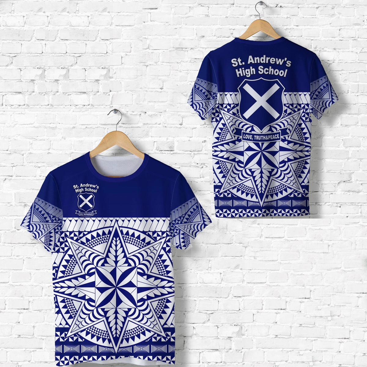 St. andrew's High School T Shirt Simplified Version LT8 - Wonder Print Shop