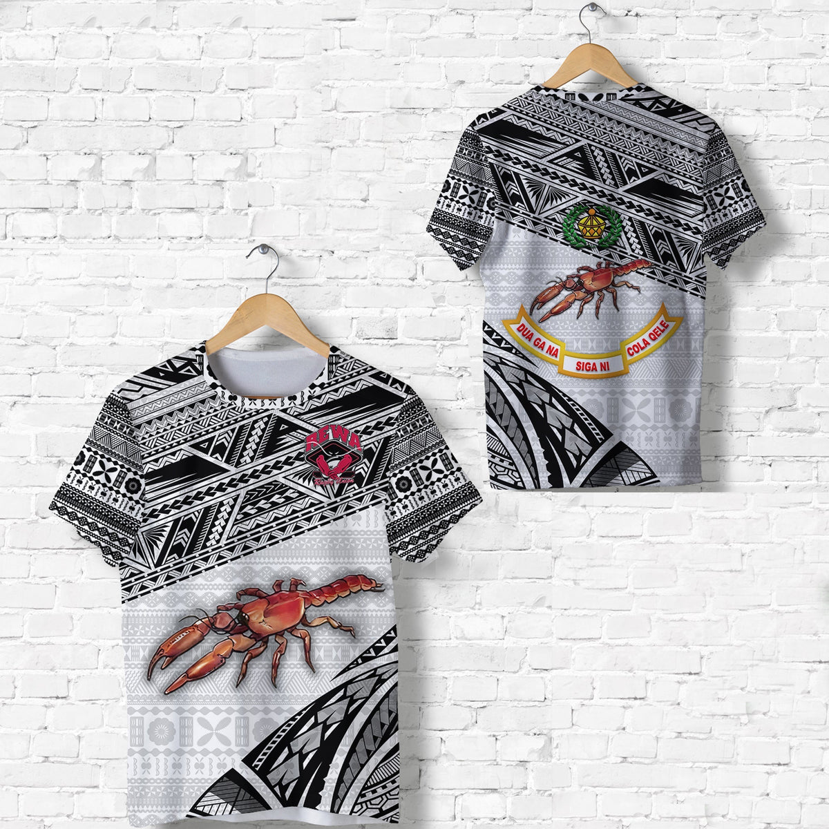 Fiji Rewa Rugby Union T Shirt Special Version White LT8 - Wonder Print Shop