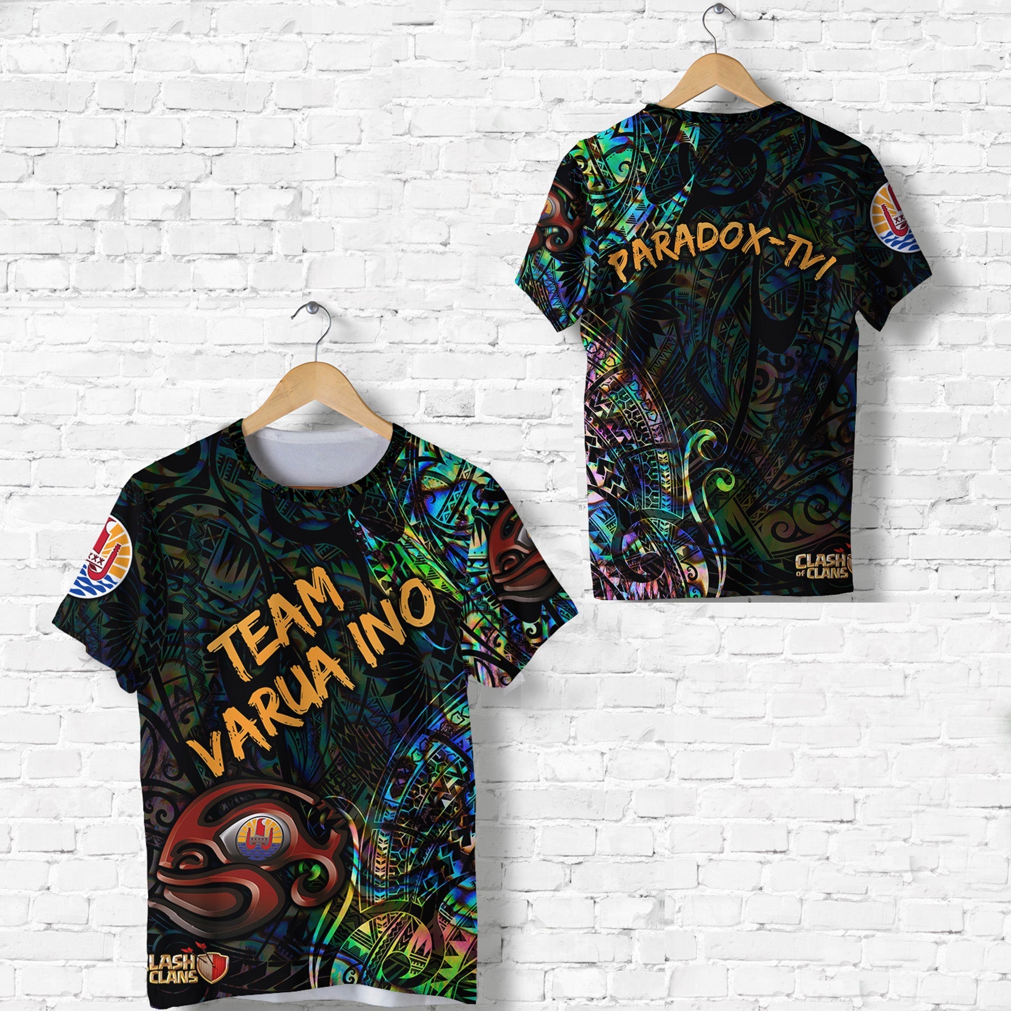 Paradox TVI Number 7 Tahiti PC T Shirt Team Varua Ino Original 007 LT8 - Wonder Print Shop