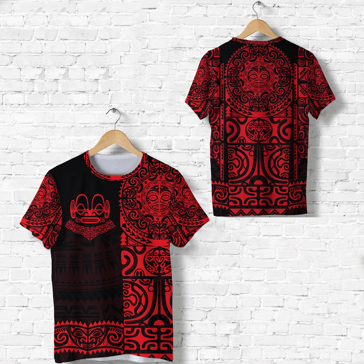 Marquesas Islands T Shirt Marquesan Tattoo Unique Style Red LT8 - Wonder Print Shop