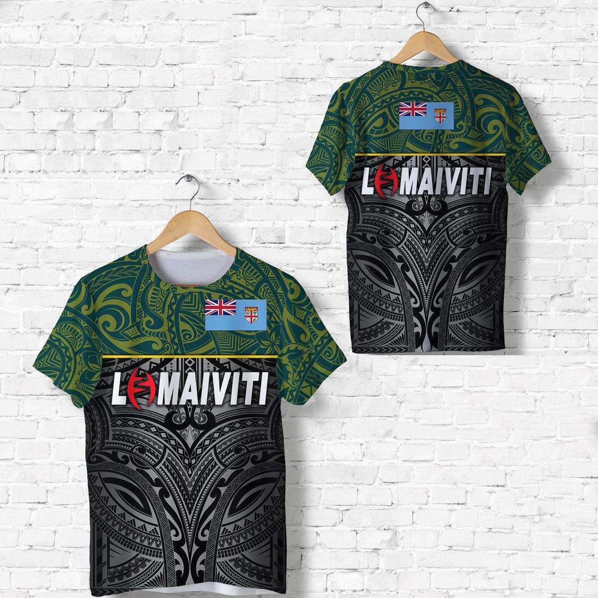 Fiji Lomaiviti Rugby T Shirt Original Style LT8 - Wonder Print Shop