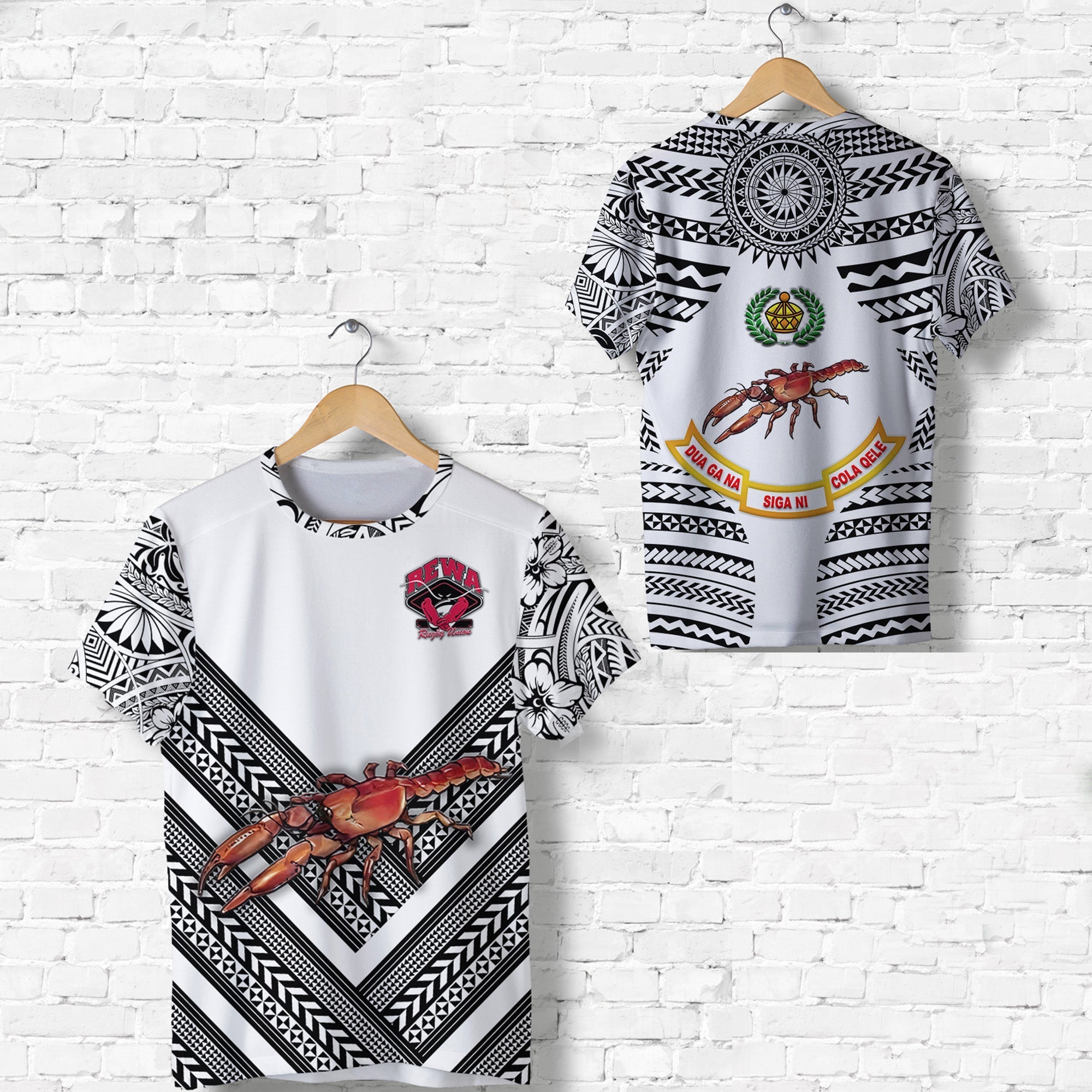Fiji Rewa Rugby Union T Shirt Creative Style White LT8 - Wonder Print Shop