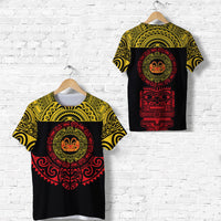 Marquesas Islands T Shirt Marquesan Tattoo Simplified Version Yellow LT8 - Wonder Print Shop