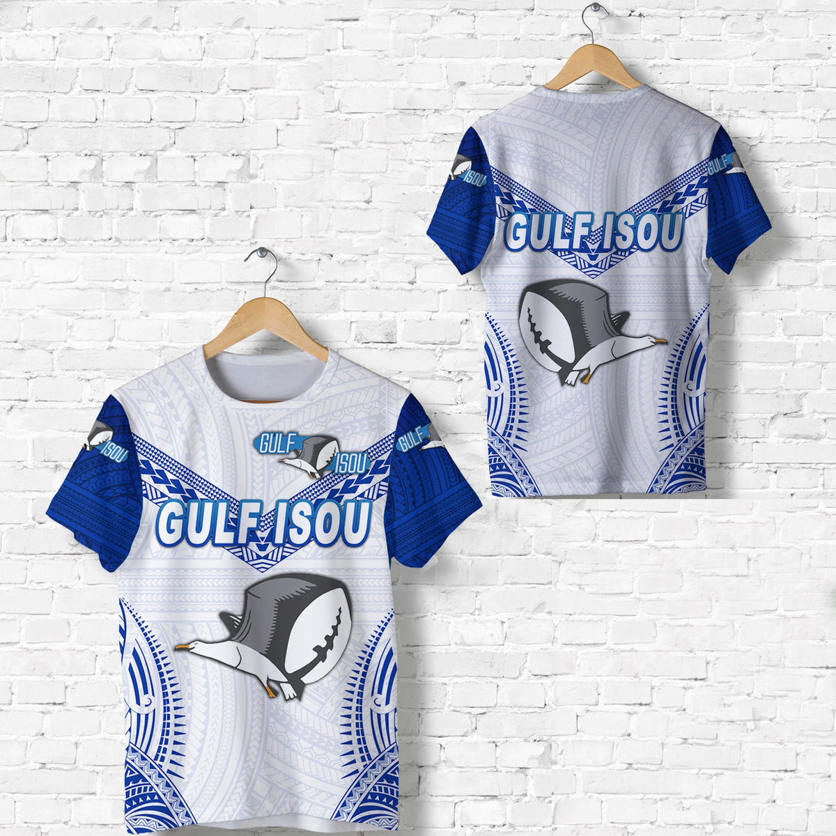 Papua New Guinea PRK Gulf Isou T Shirt Rugby Original Style White LT8 - Wonder Print Shop