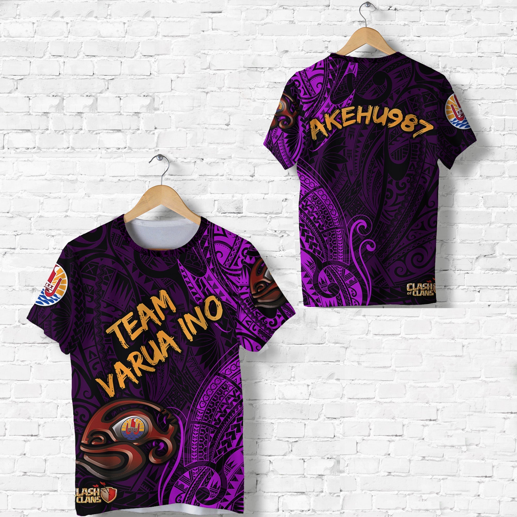Akehu987 Number 20 Tahiti PC T Shirt Team Varua Ino Original 001 LT8 - Wonder Print Shop