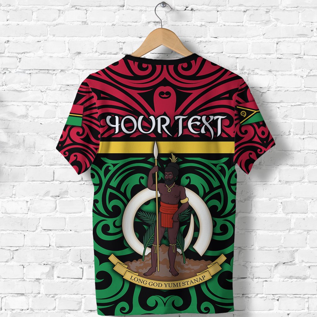 Custom Vanuatu T Shirt Melanesian Warrior Version 2 LT4 - Wonder Print Shop