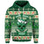 Skull Christmas Zip Hoodie Green LT8 - Wonder Print Shop