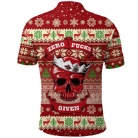 Skull Polo Shirt Christmas Red LT8 - Wonder Print Shop