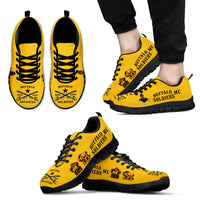(Custom Personalised) Buffalo Soldiers Motorcycle Club BSMC Sneakers - Gold LT8 - Wonder Print Shop
