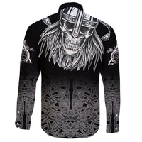 Skull Viking Long Sleeve Shirt Ornate Pattern RLT12 - Wonder Print Shop