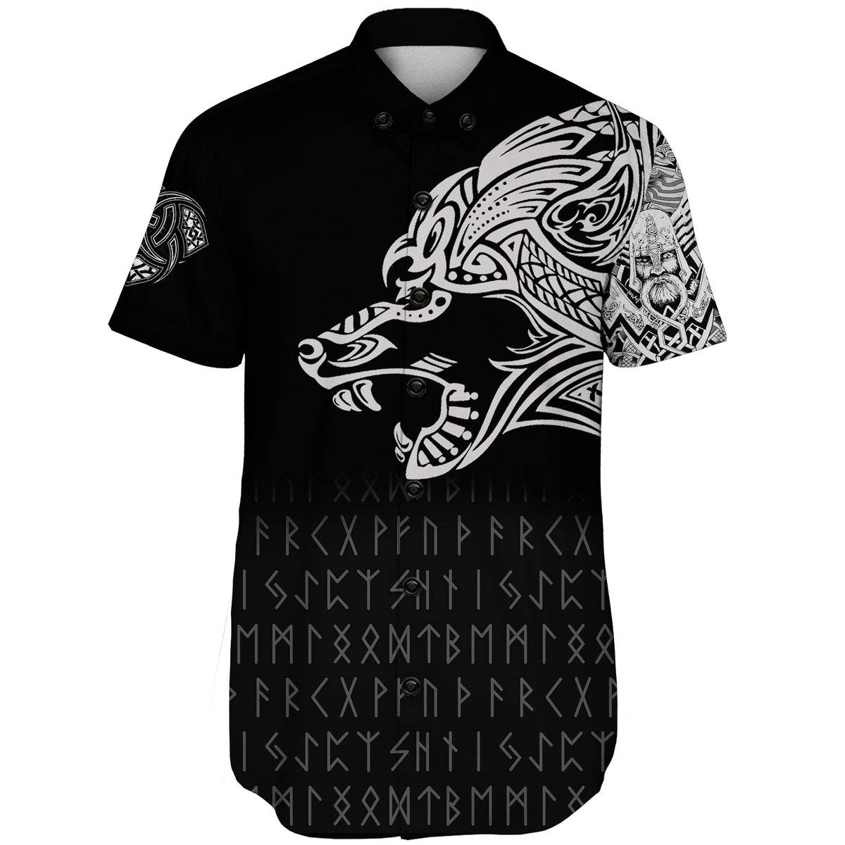 vikingfenrir-tatoo-shorts-sleeve-shirt