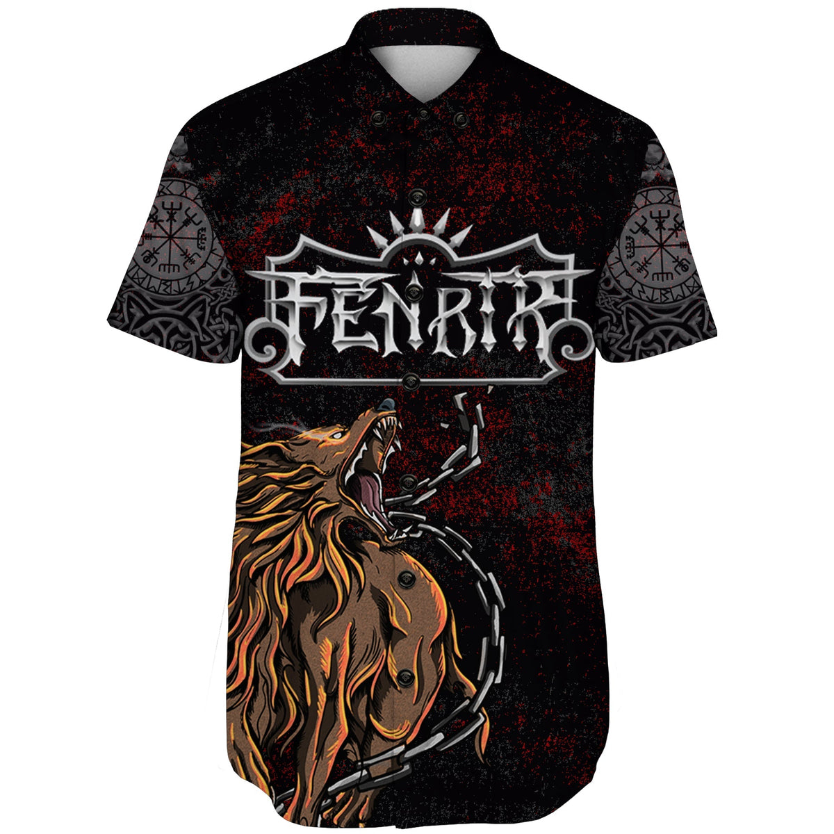 viking-shorts-sleeve-shirt-fenrir-art
